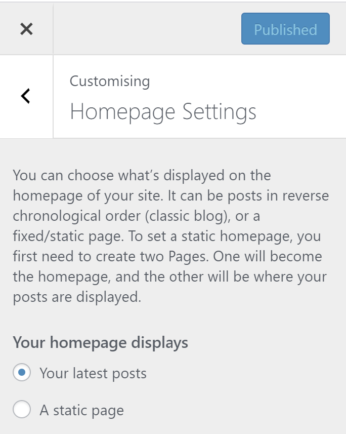 Wordpress TwentySeventeen theme posting options.png